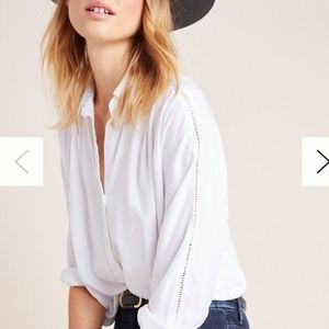 Anthropologie White Button Down